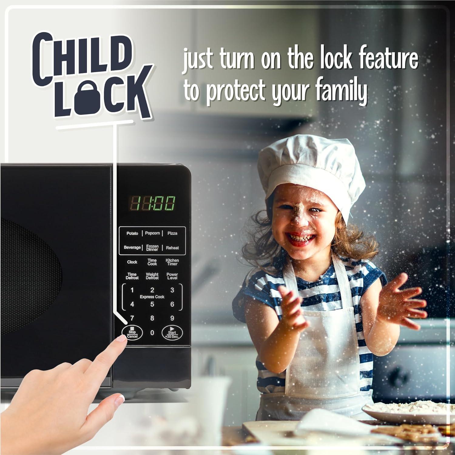 Nostalgia 0.7 Cubic Feet Countertop Microwave