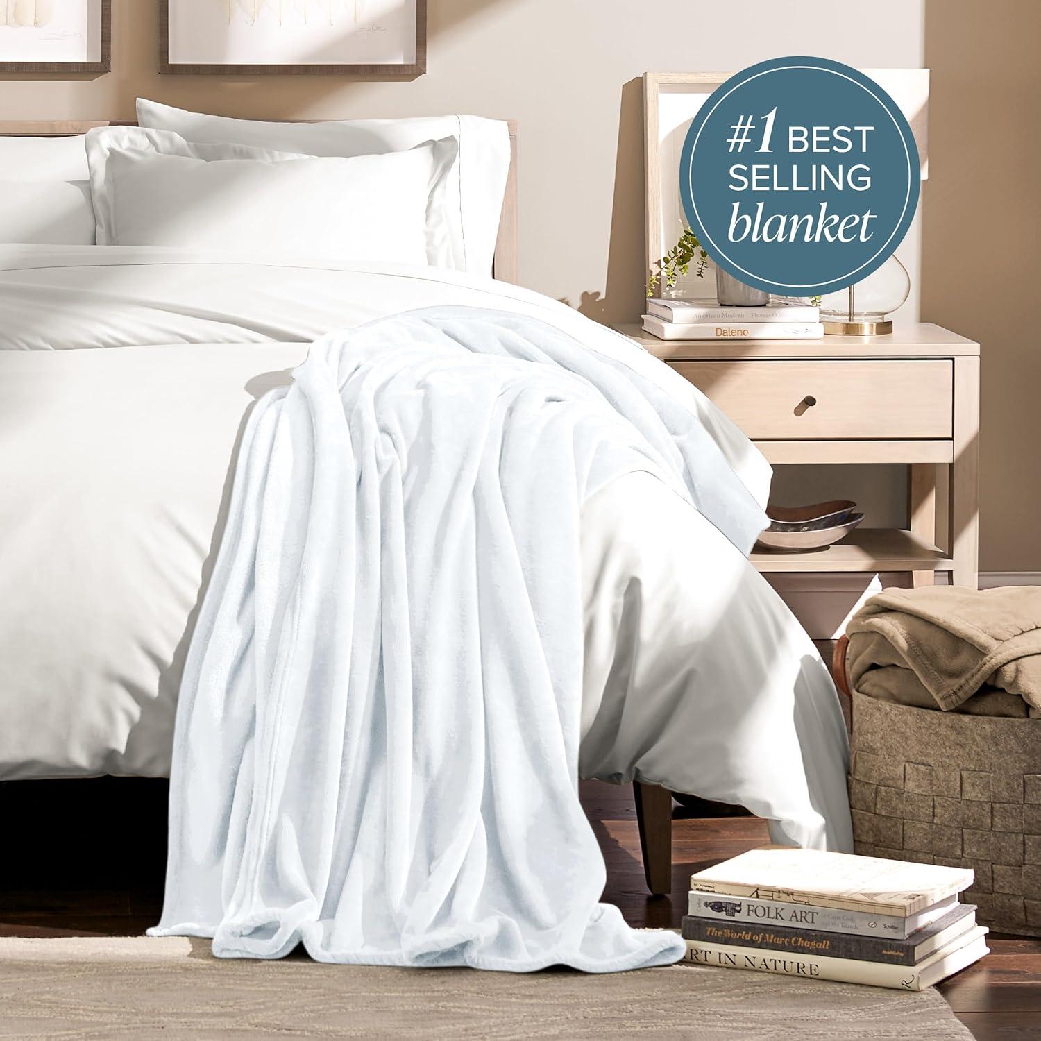 Bare Home Bare Home Microplush Fleece Blanket - Fuzzy, Warm, Bed/Throw Blanket