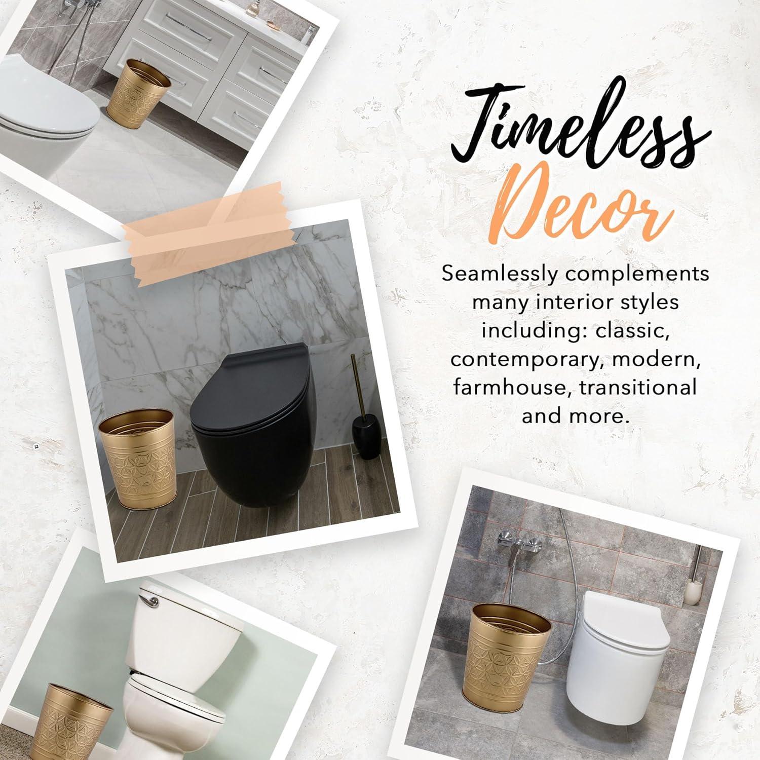 Autumn Alley Alley Metal Open Waste Basket - 1.7 Gallons