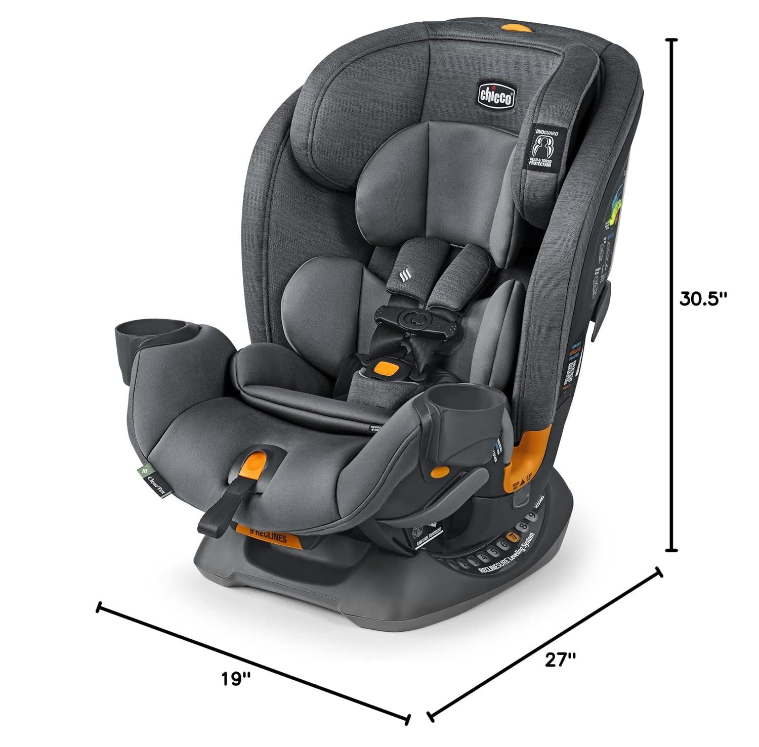 Chicco OneFit ClearTex All-in-One Convertible Car Seat - Slate