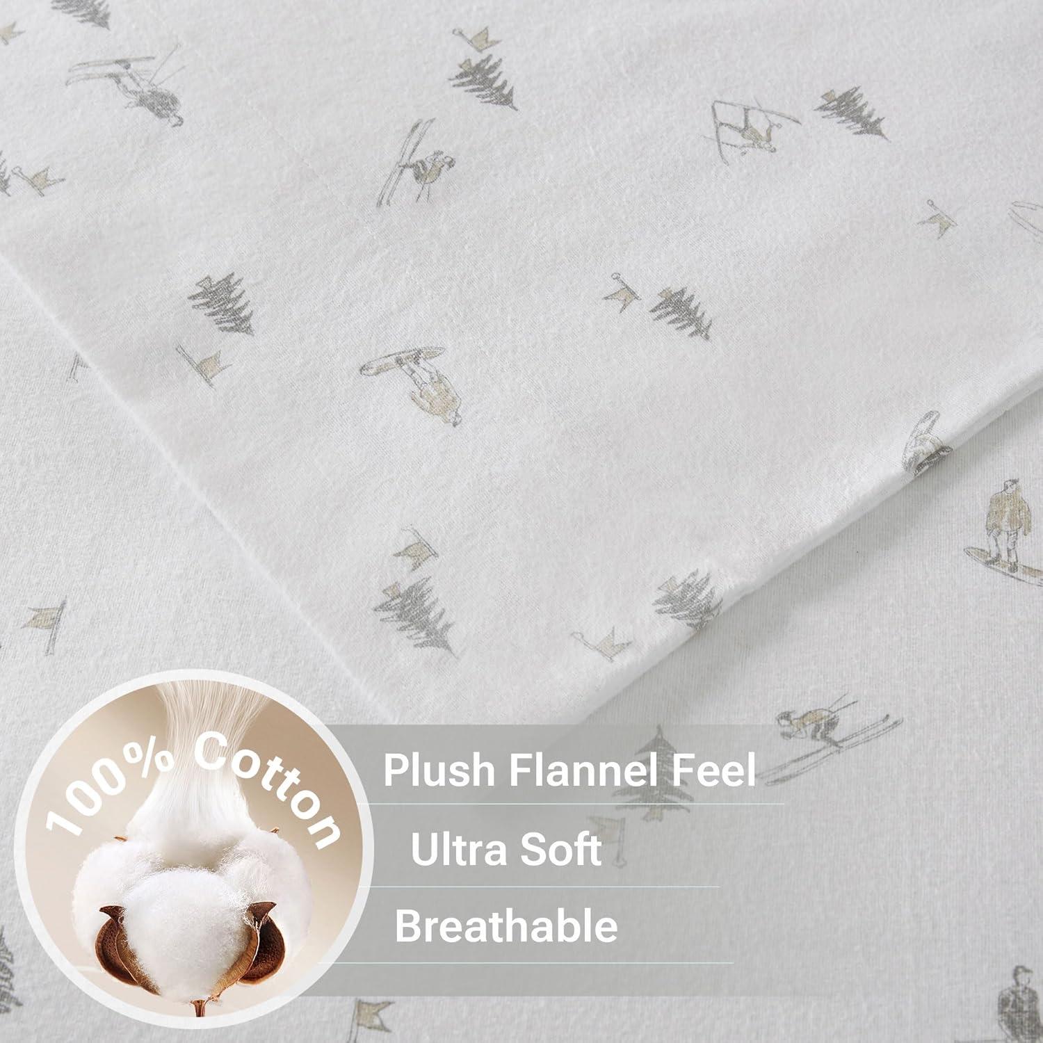 Madison Park Cozy Flannel 100% Cotton Sheet Set