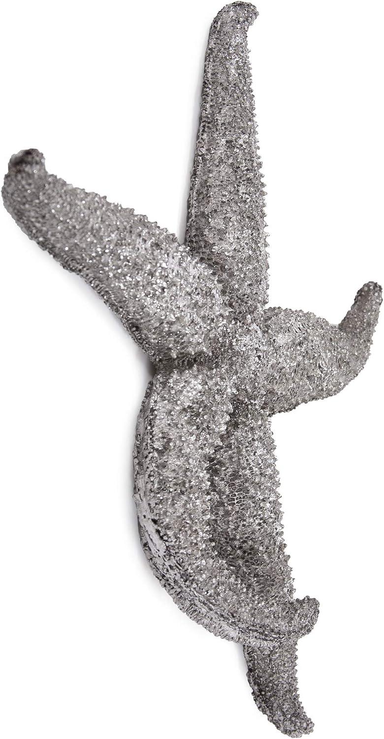 Medium Pewter Resin Starfish Wall Mounted Figurine