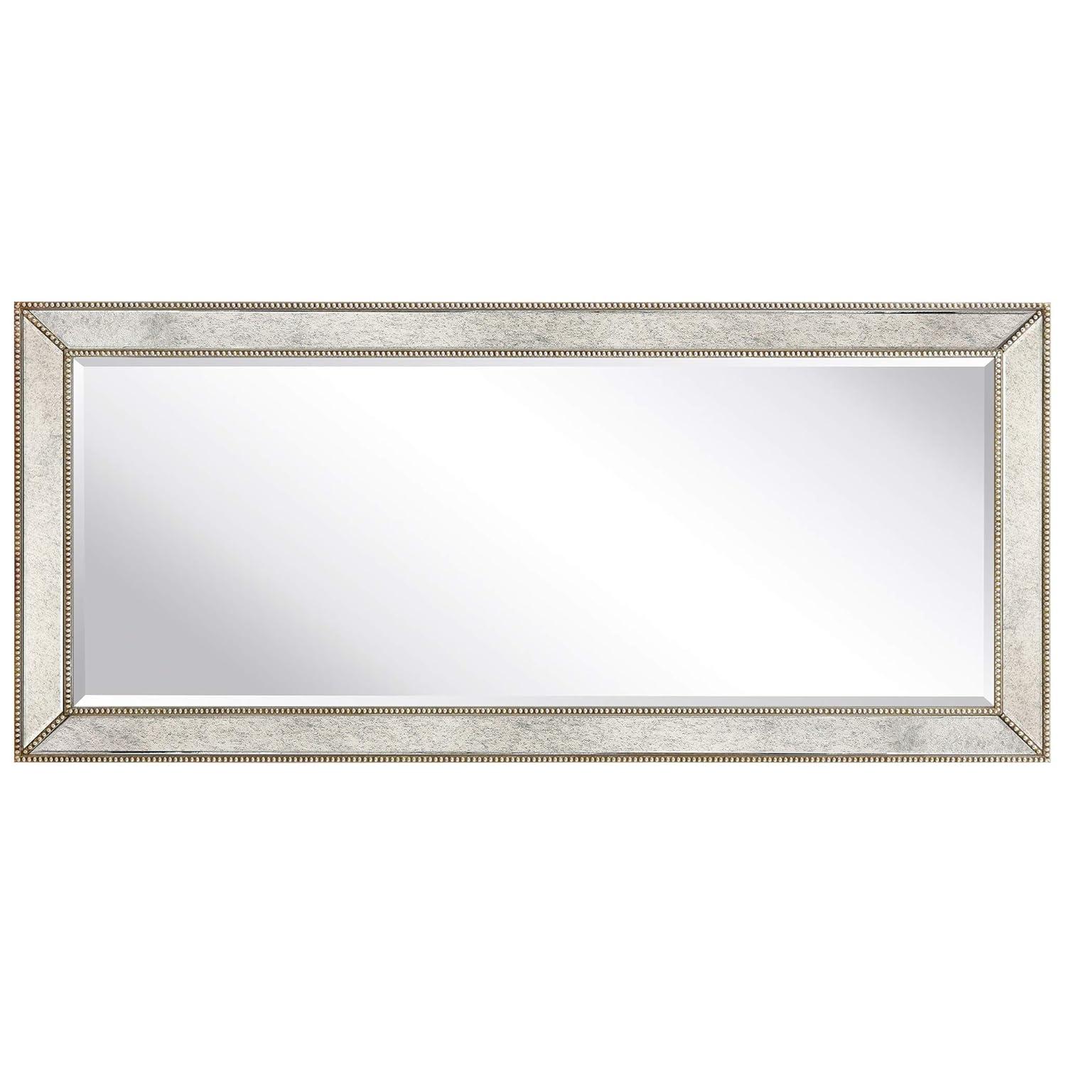 Empire Art Direct Champagne Bead Beveled Mirror, 24" x 54", Ready to Hang