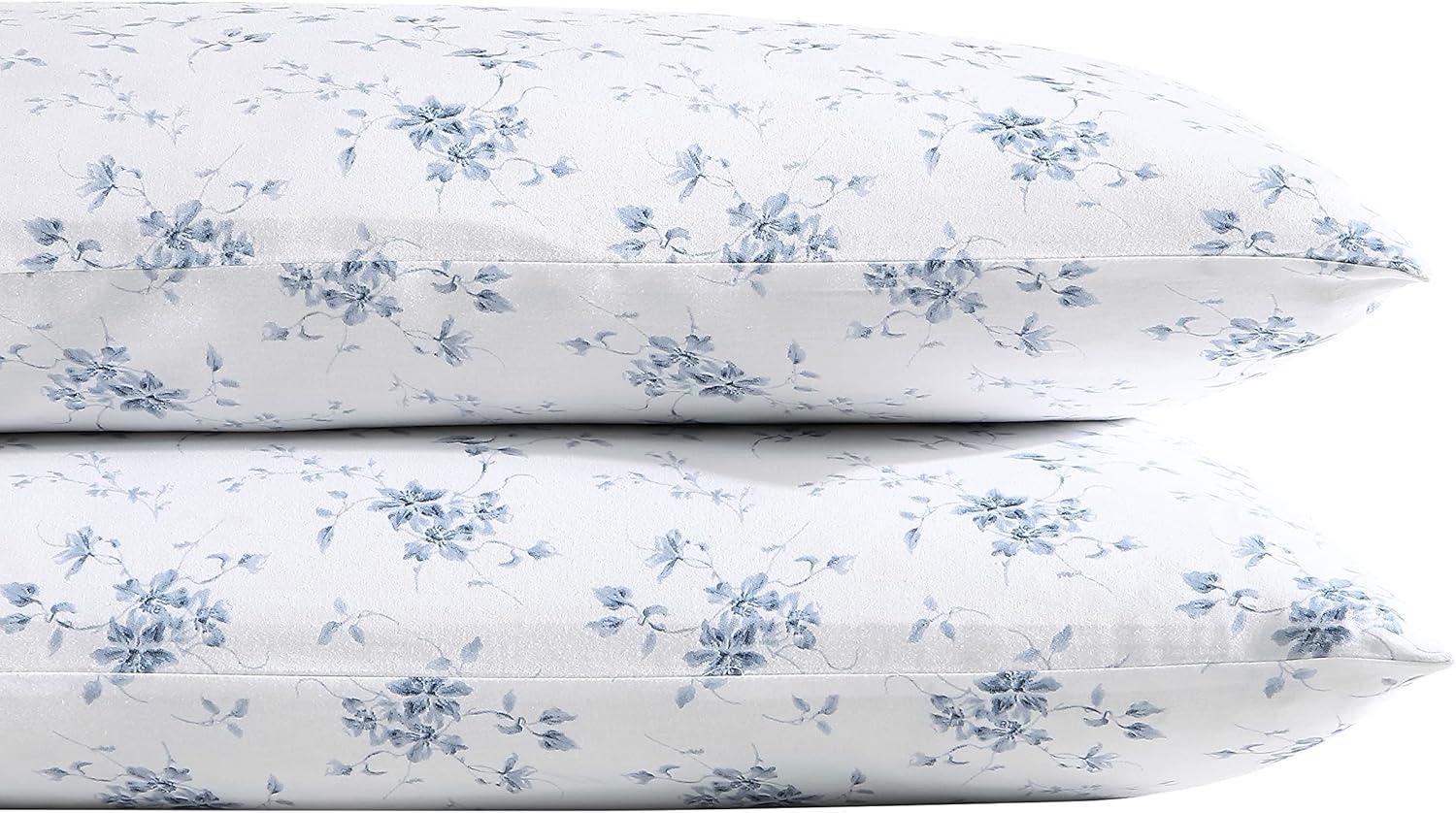 Laura Ashley Printed Cotton Sateen Pillowcase Set