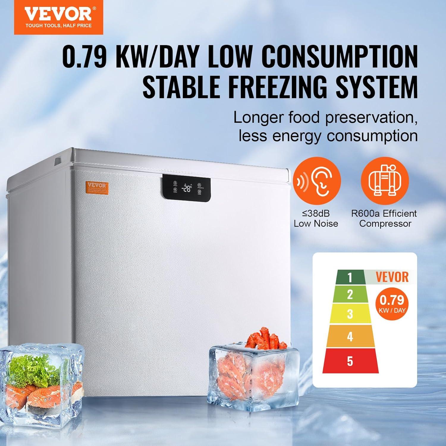 5.4 Cubic Feet Freezer with Adjustable Temperature Controls