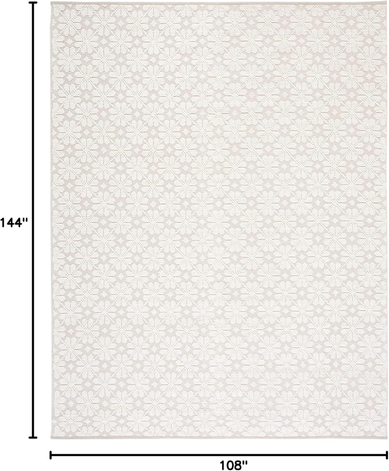 Vermont VRM106 Hand Woven Indoor Area Rug - Ivory - 9'x12' - Safavieh