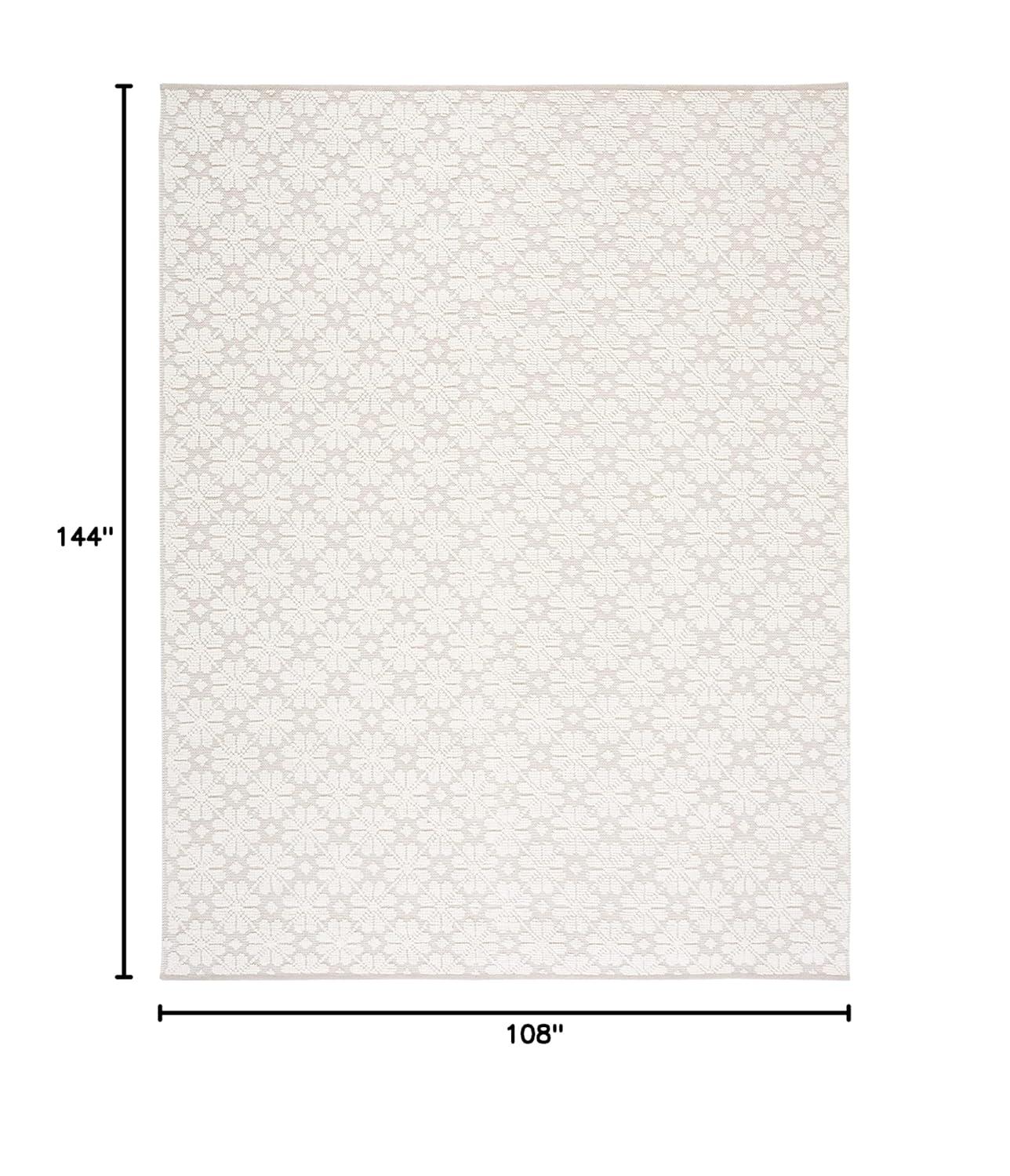 Vermont VRM106 Hand Woven Indoor Area Rug - Ivory - 9'x12' - Safavieh