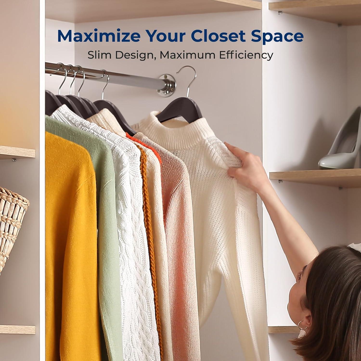 SereneLife Non-Slip Standard Hanger