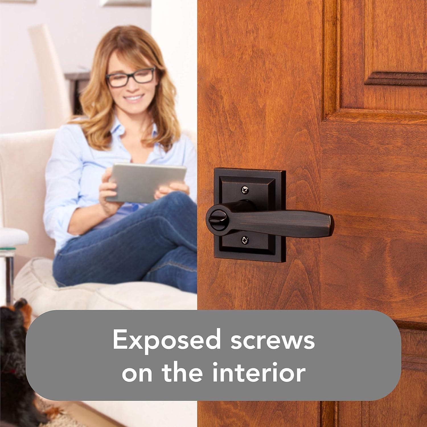 Baldwin Torrey Low Profile Rose Keyed Entry Lever Featuring Smartkey in VB