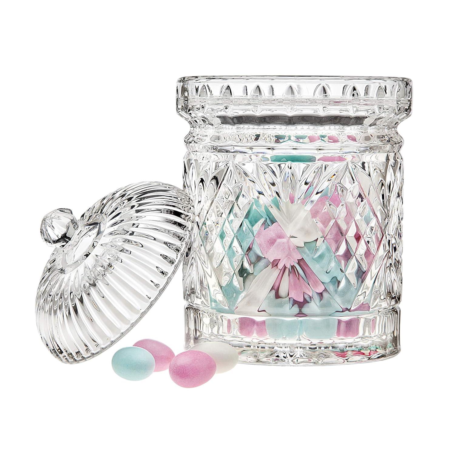 Godinger Silver Art Co Dublin Crystal 3 Piece Kitchen Canister Set