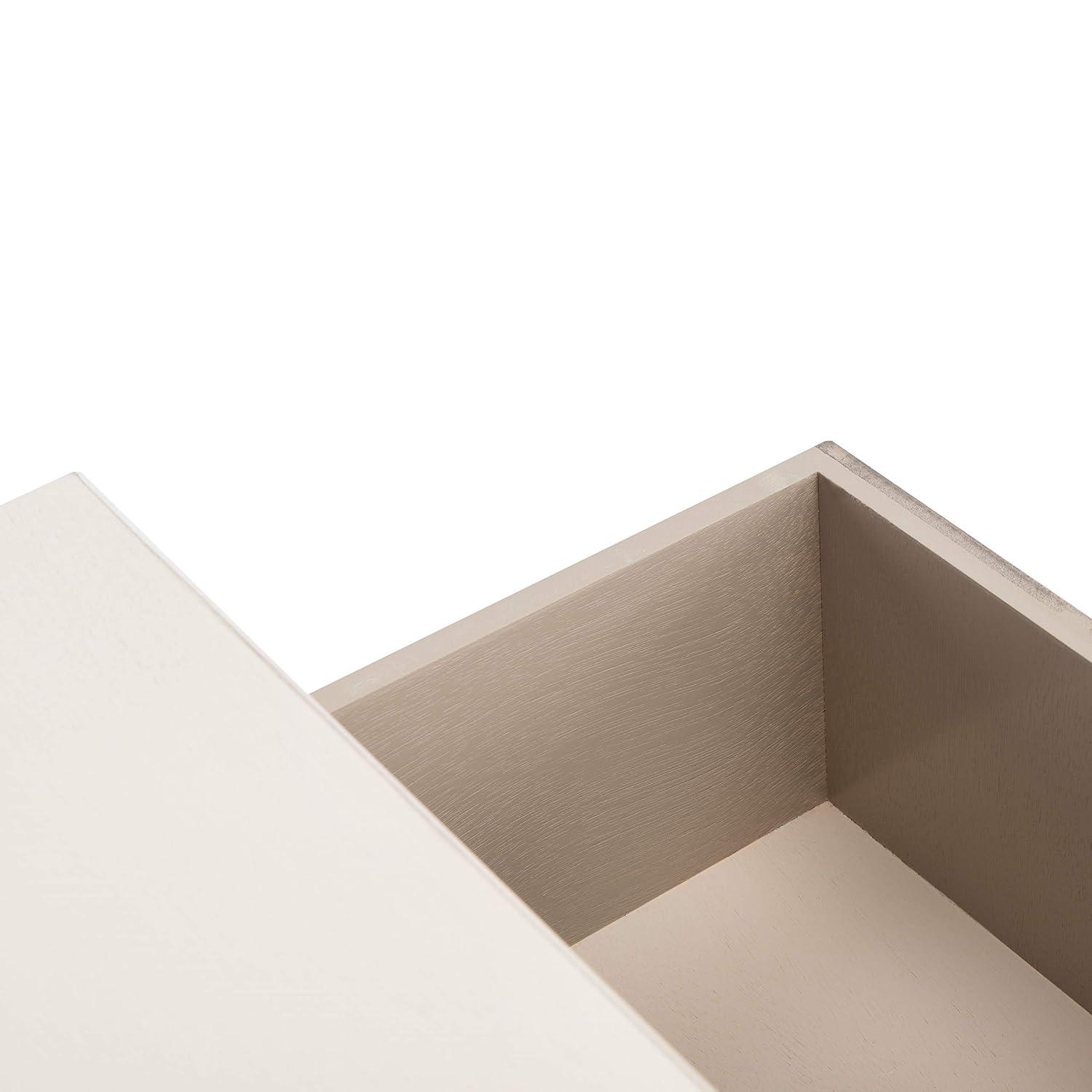 Ryder 2 Drawer Console Table - Distressed White/Greige - Safavieh