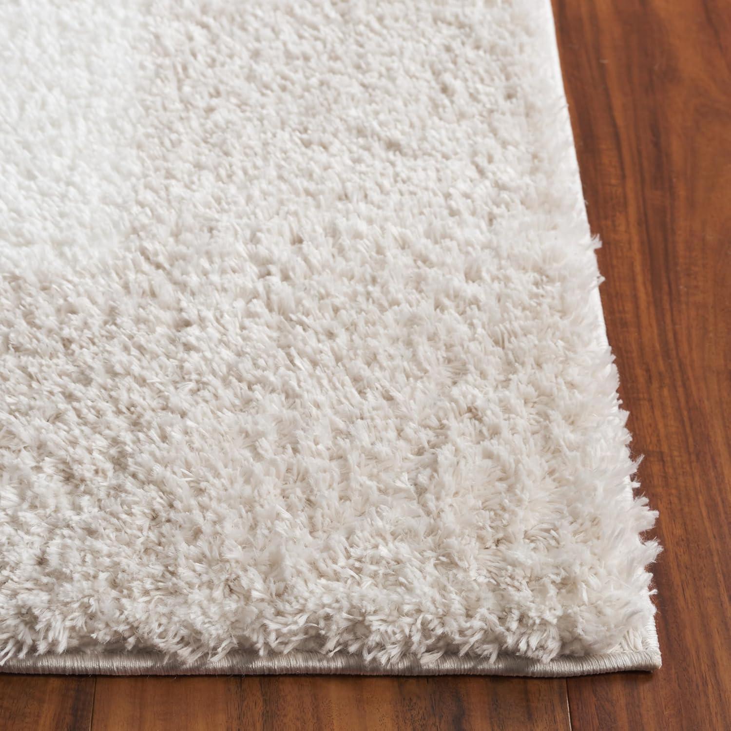 August Shag 900 AUG900 Power Loomed Indoor Area Rug - Ivory - 4'x6' - Safavieh