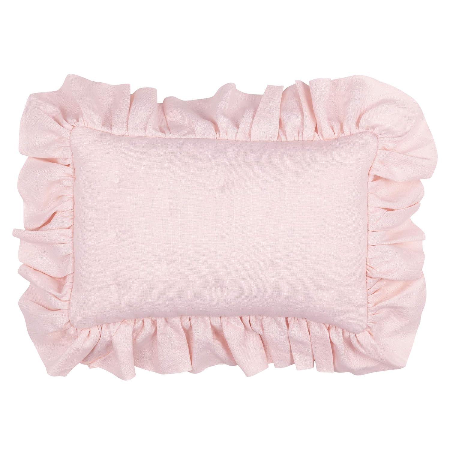 Lambs & Ivy Floral Garden Watercolor/Pink Linen 5-Piece Baby Crib Bedding Set