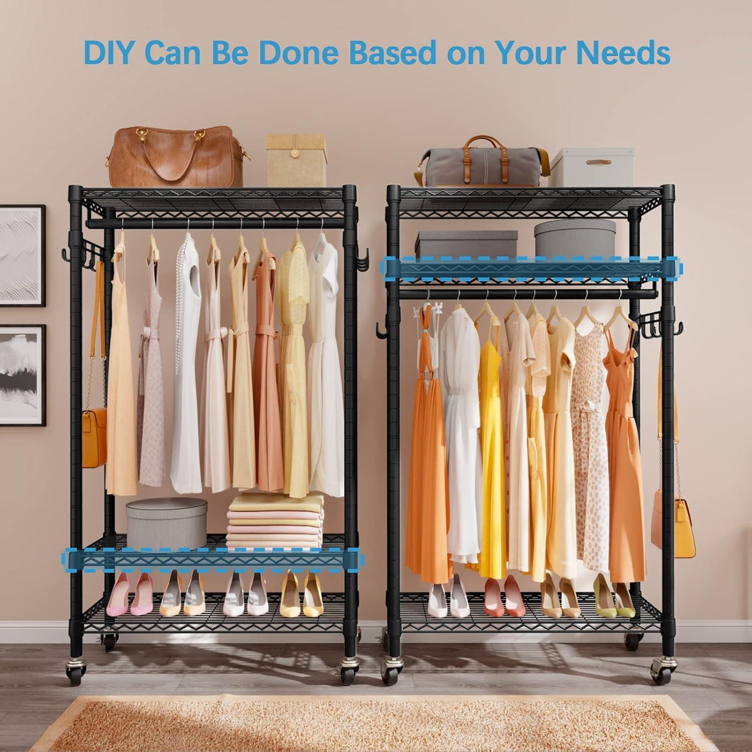 35.4'' Metal Freestanding Garment Rack