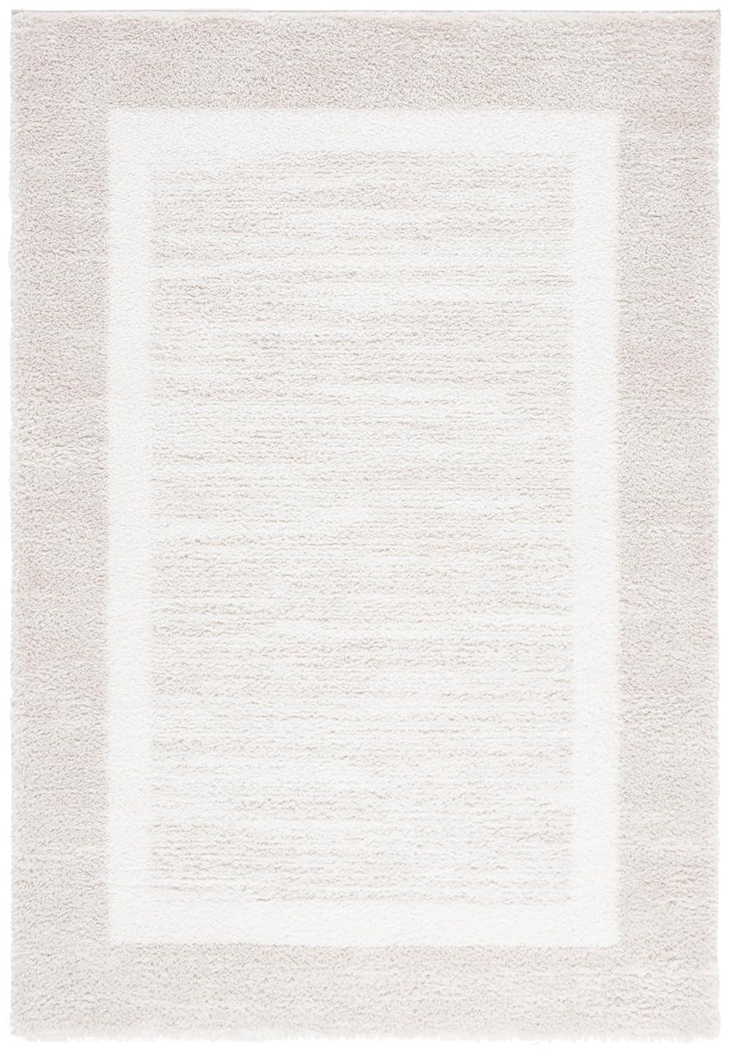 August Shag 900 AUG900 Power Loomed Indoor Area Rug - Ivory - 4'x6' - Safavieh