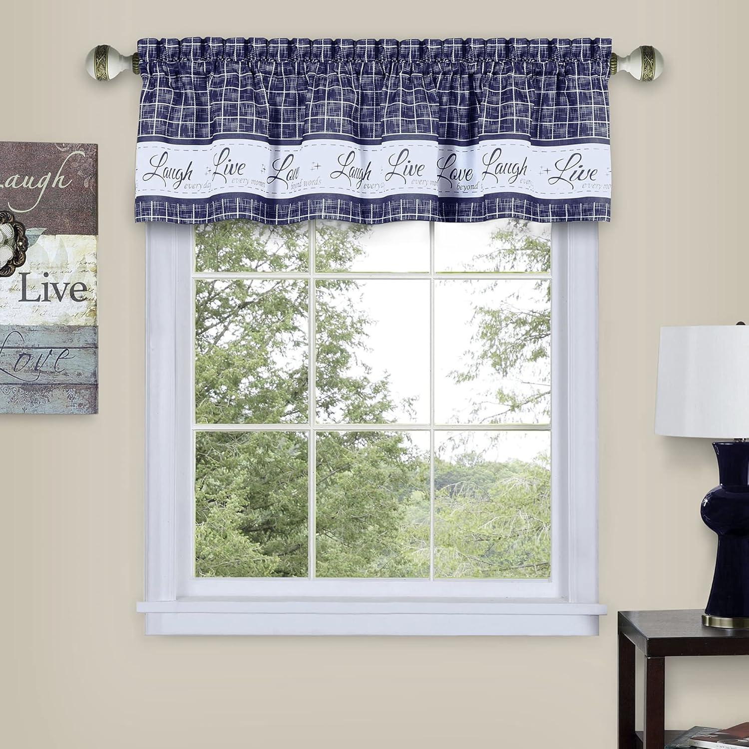 Assel Geometric Tailored 58'' W Window Valance