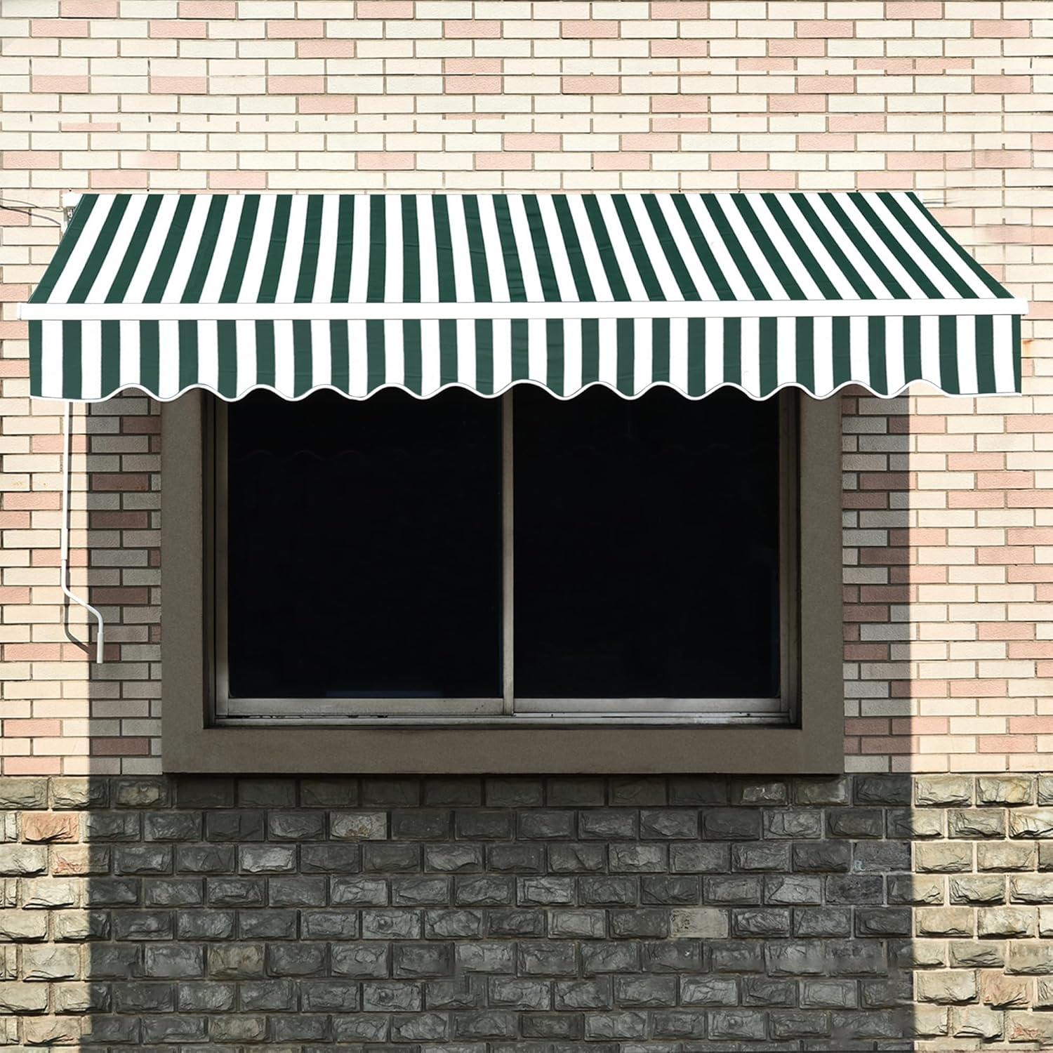 Newacme LLC Freeport Park Alvin 10 ft. W x 8 ft. D Retractable Patio Awning