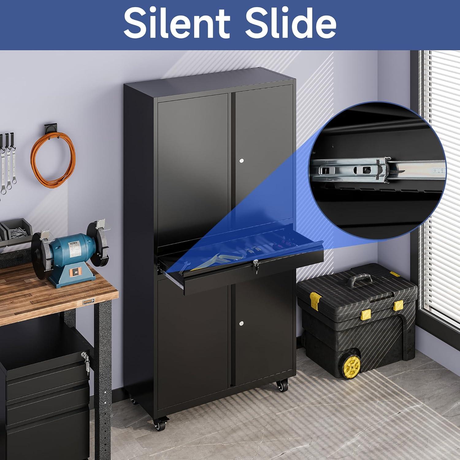 Latitude Run® 73" Lockable Storage Cabinet