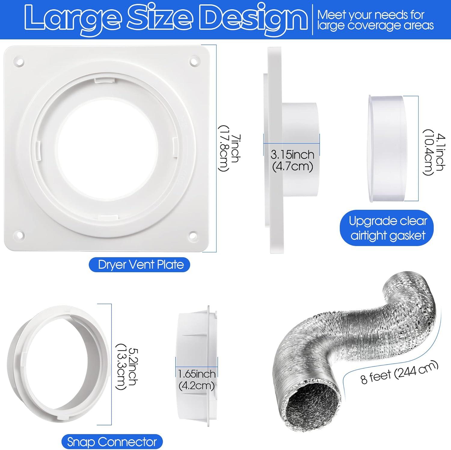 Dryer Machine Ventilation Kit Dryer Ventilation Wall Panel Connector Kit