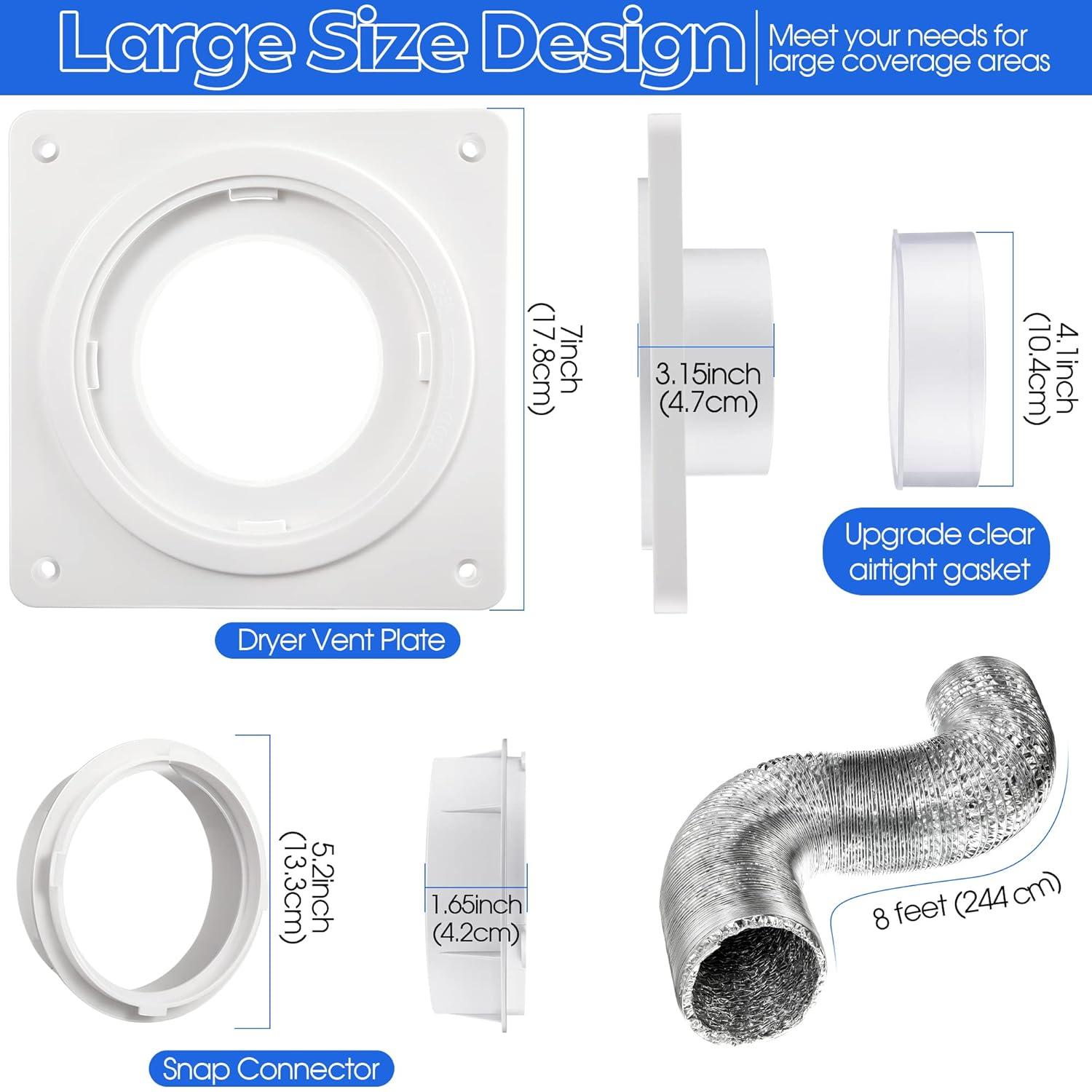 Dryer Machine Ventilation Kit Dryer Ventilation Wall Panel Connector Kit