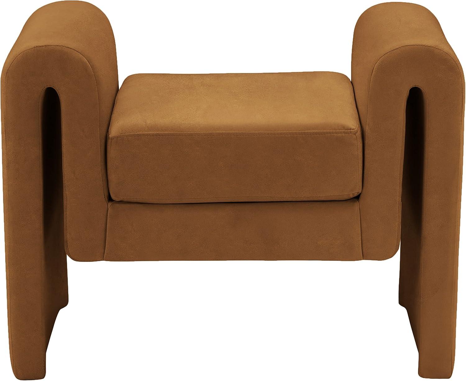 Meridian Furniture Stylus Saddle Velvet Bench