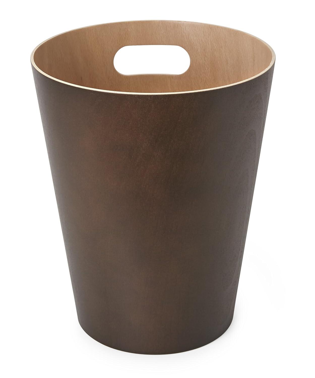 Umbra Woodrow Manufactured Wood Open Waste Basket - 2.25 Gallons