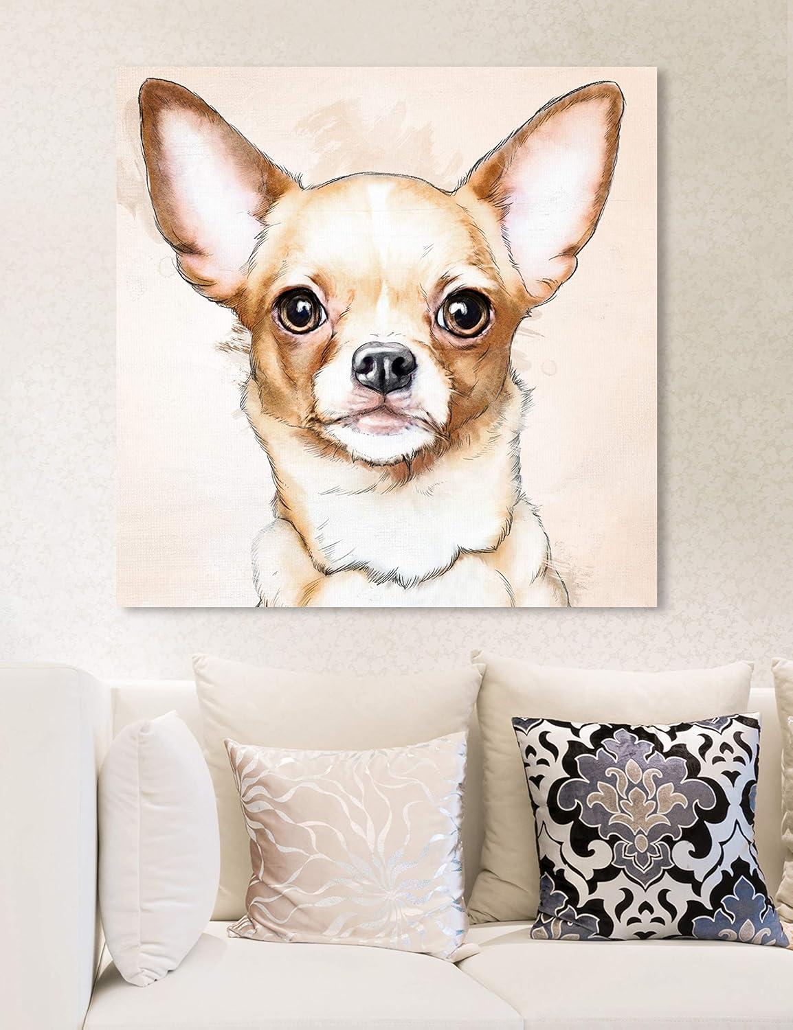 " Chihuahua Watercolor " Painting Print