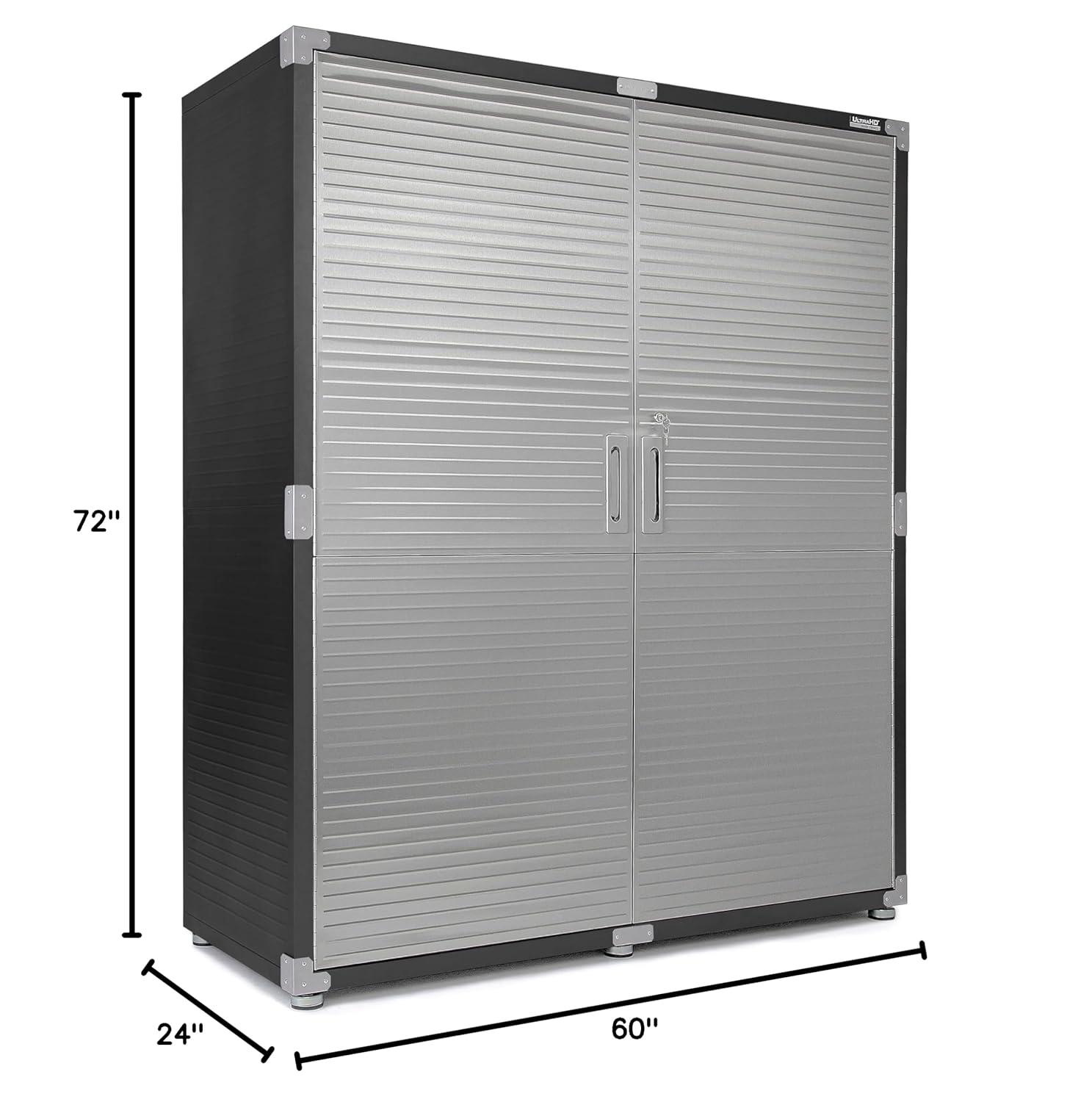 UltraHD® Seville Classics UltraHD Extra-Wide Storage Cabinet, 60" W x 24" D x 72" H
