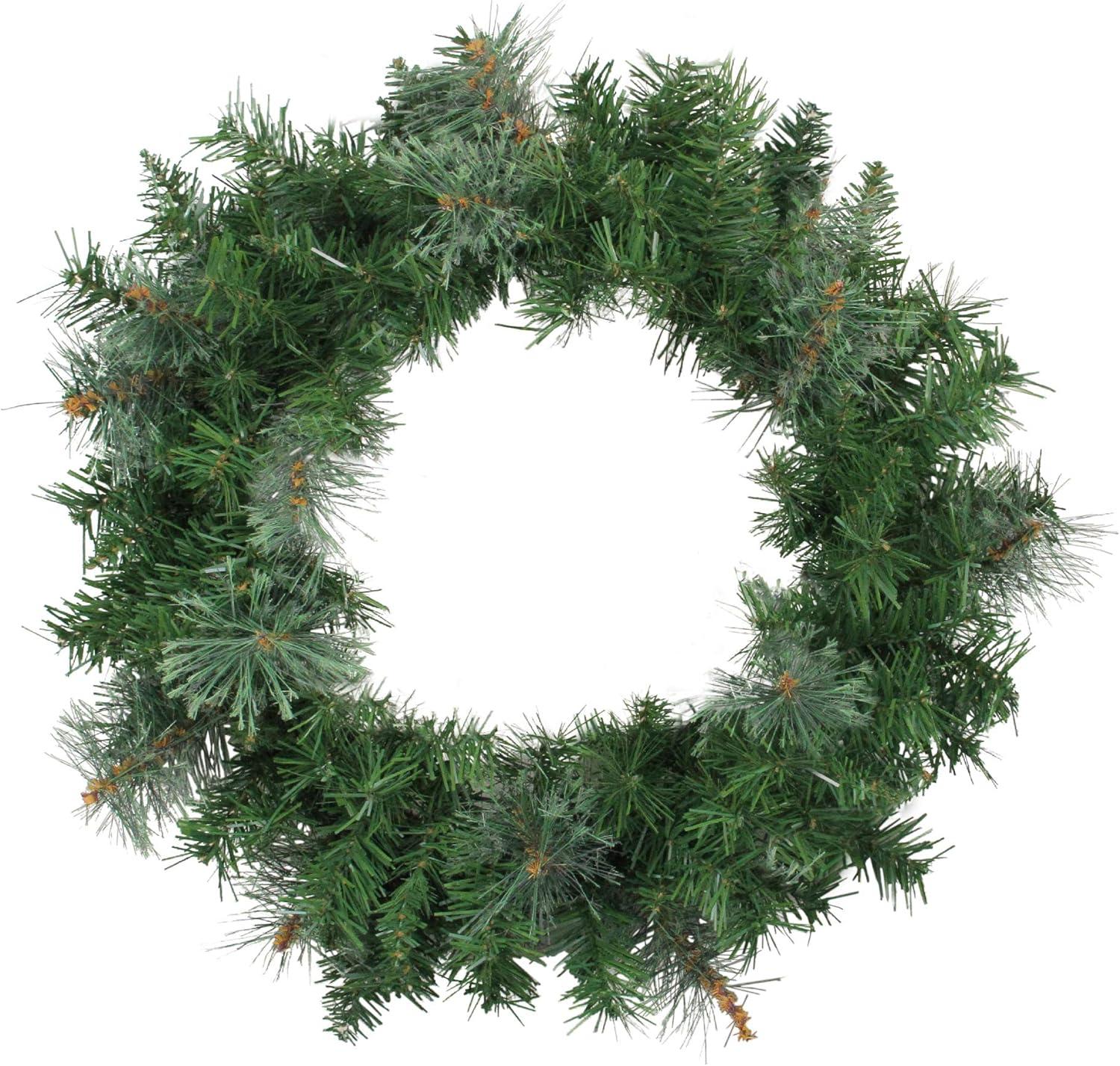 Mixed Cashmere Pine Artificial Christmas Wreath - 24-Inch Unlit