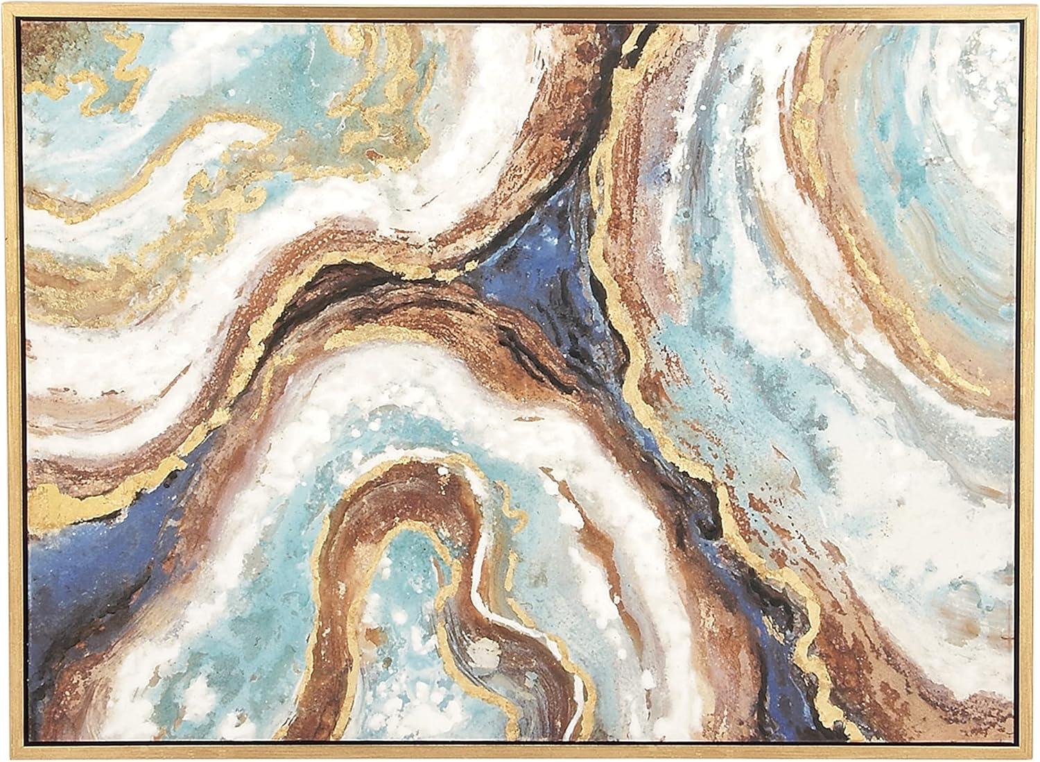 Canvas Geode Enlarge Slice Framed Wall Art - Olivia & May