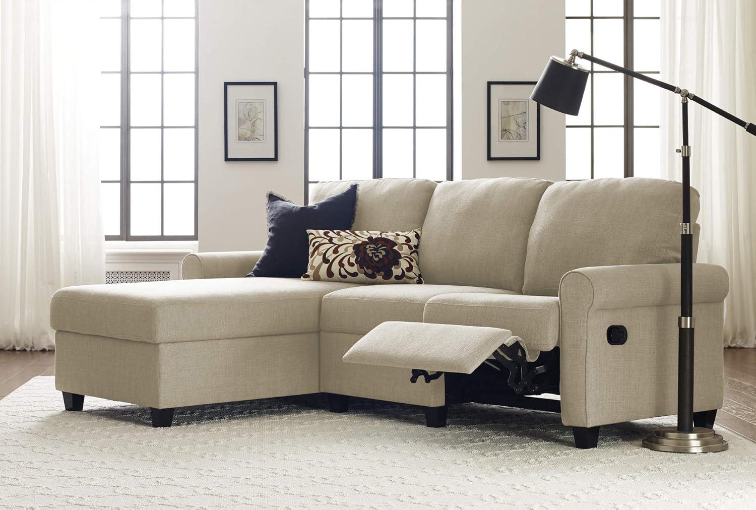 Serta Copenhagen Reclining Sectional Sofa with Storage Chaise