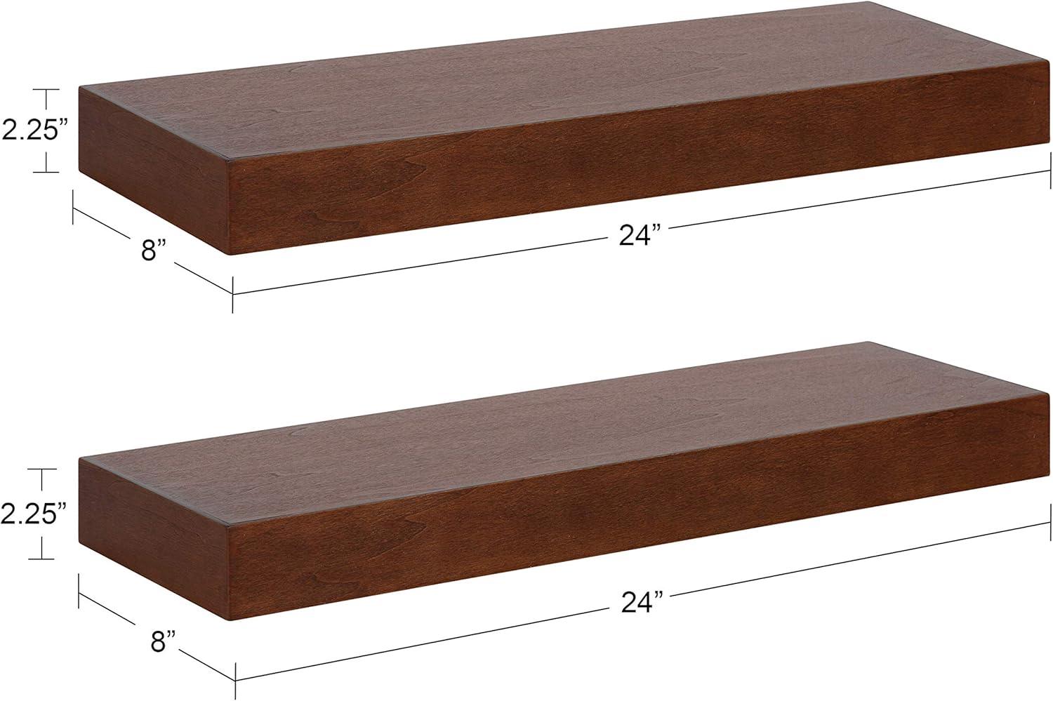 2pc 24" Havlock Wood Shelf Set - Kate & Laurel All Things Decor