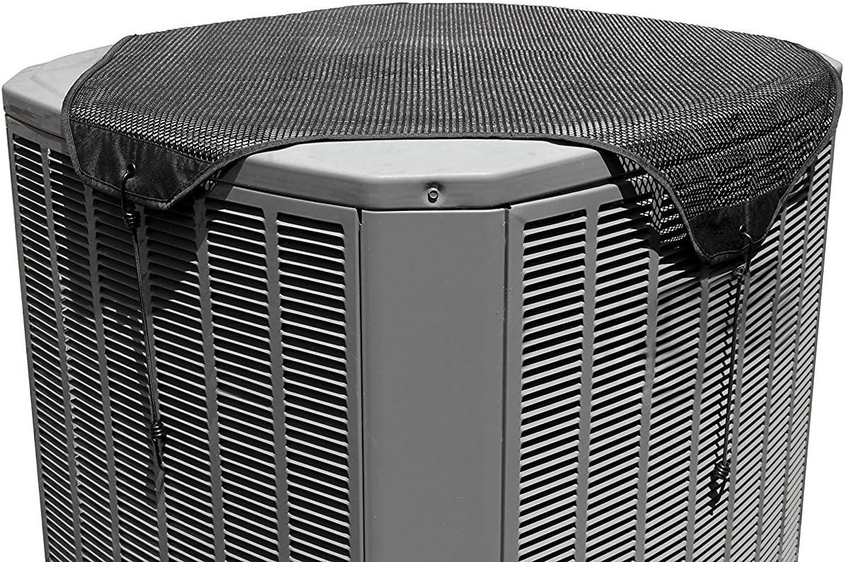 Black PVC-Coated Mesh Universal Air Conditioner Cover