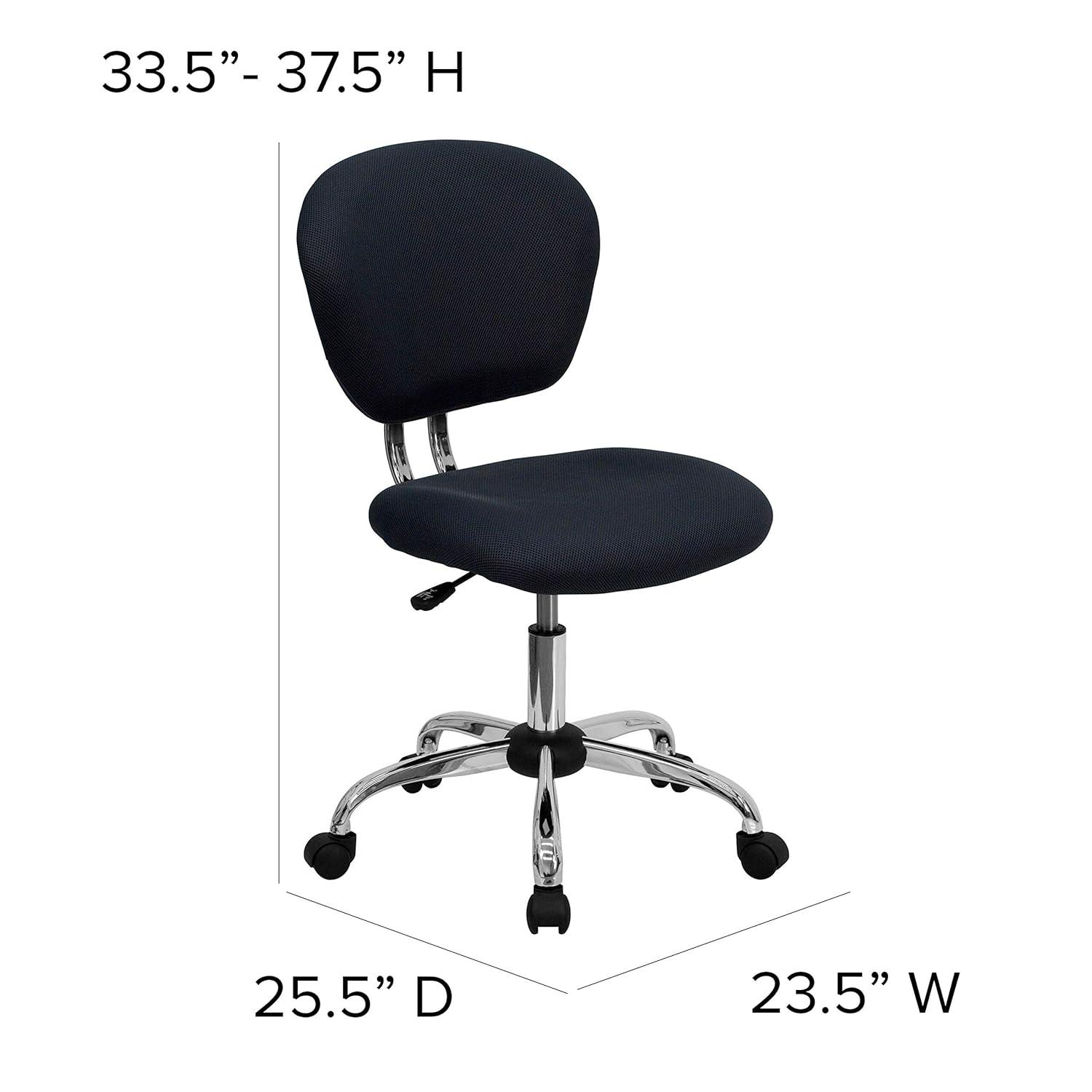 Flash Furniture Beverly Mid-Back Swivel Mesh Office Chair with Padded Seat by Flash Furniture (Set of 2)