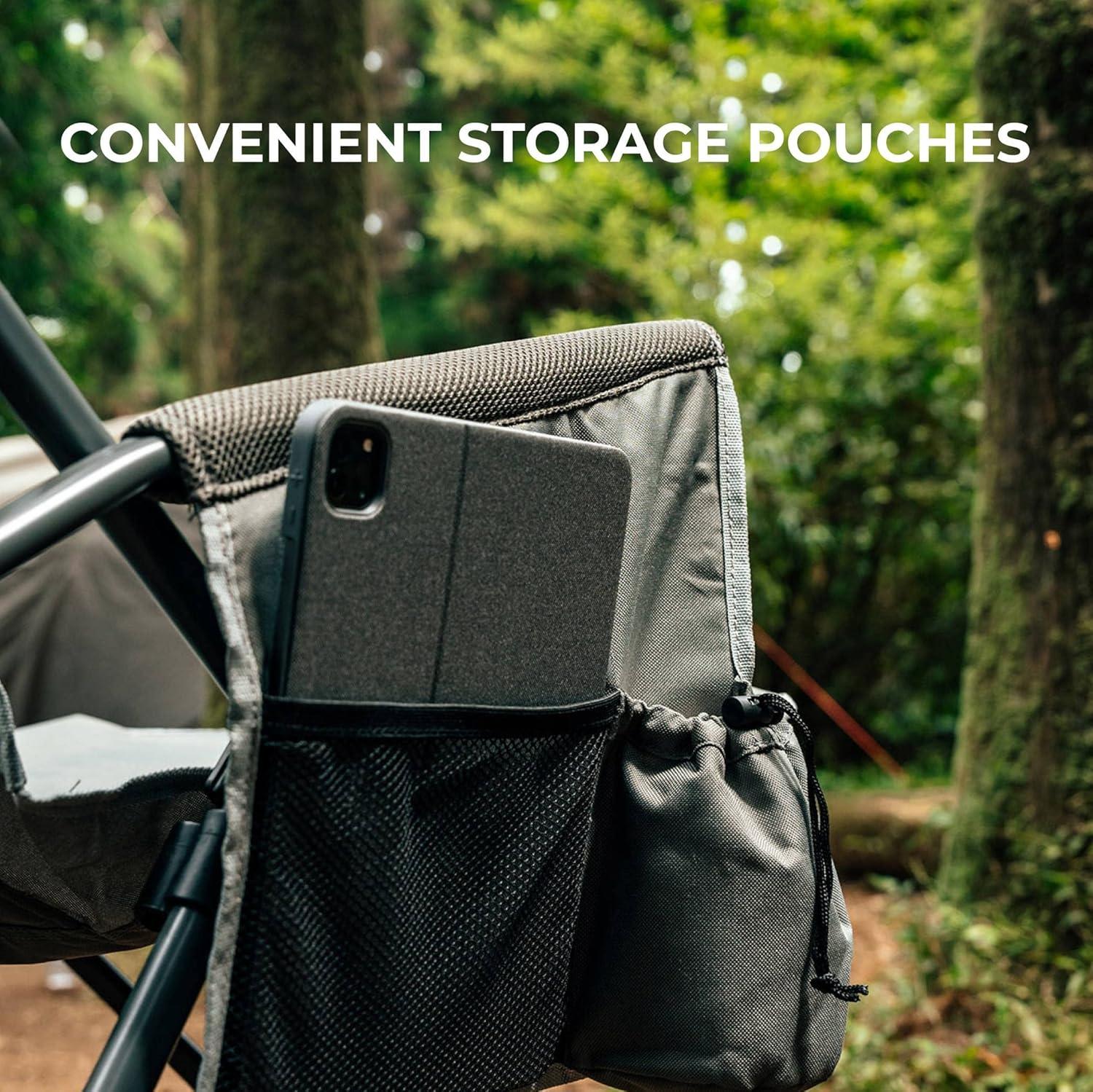 Camphor Designs Silla de Camping Plegable Portátil Resistente para Adultos