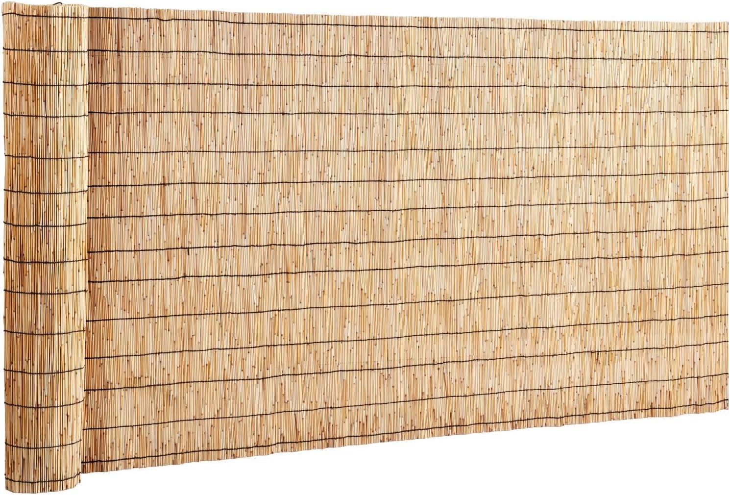 Natural Reed Privacy Screen Fence for Garden and Patio