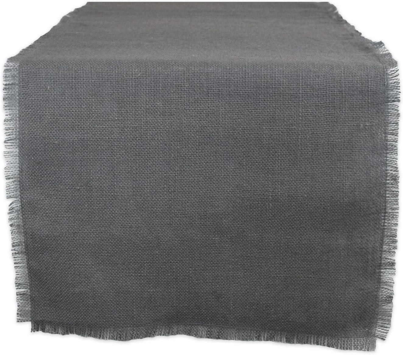 48" x 15" Jute Table Runner Gray - Design Imports