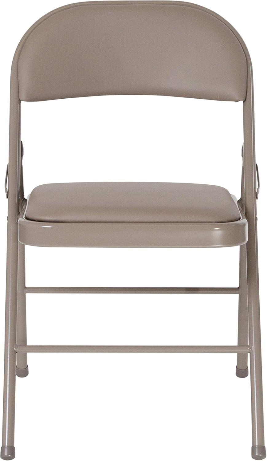 Flash Furniture HERCULES Series Double Braced Gray Vinyl Folding Chair