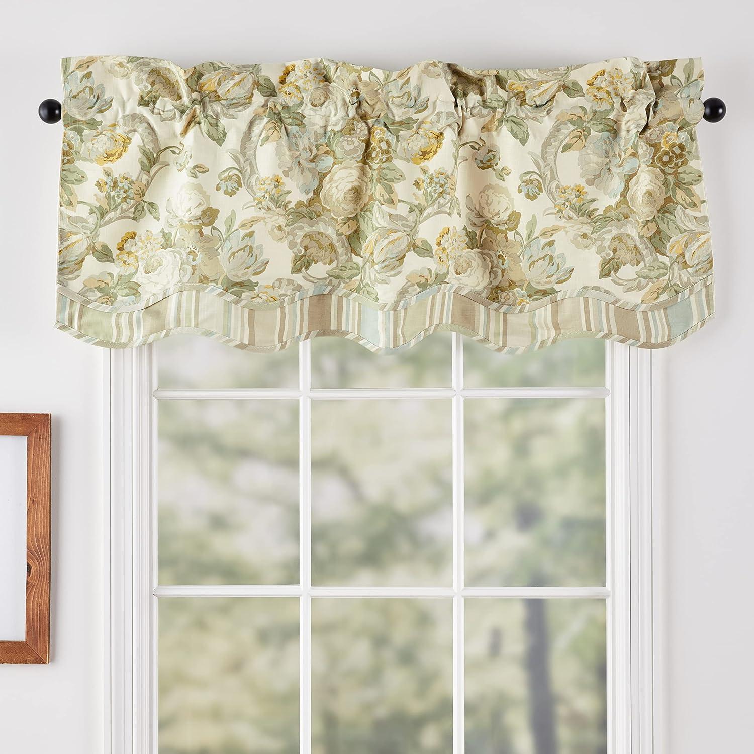 Waverly Spring Bling Window Pieced Scalloped Valance