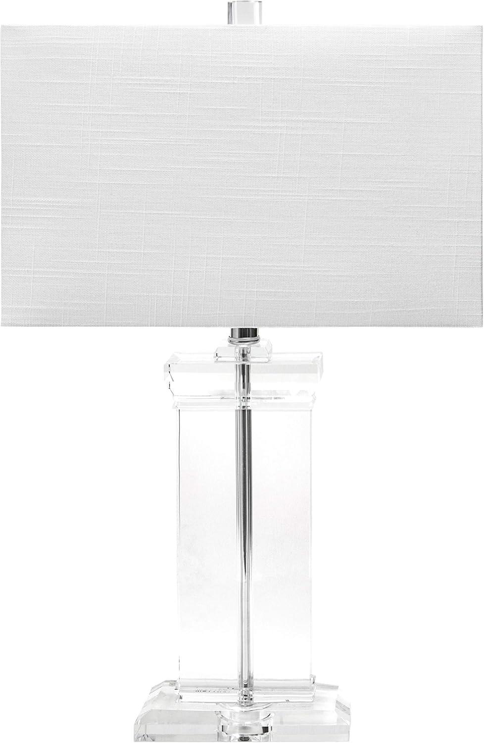 nuLOOM Toledo 25" Crystal Table Lamp Lighting - Clear 25" H x 9" W x 15" D