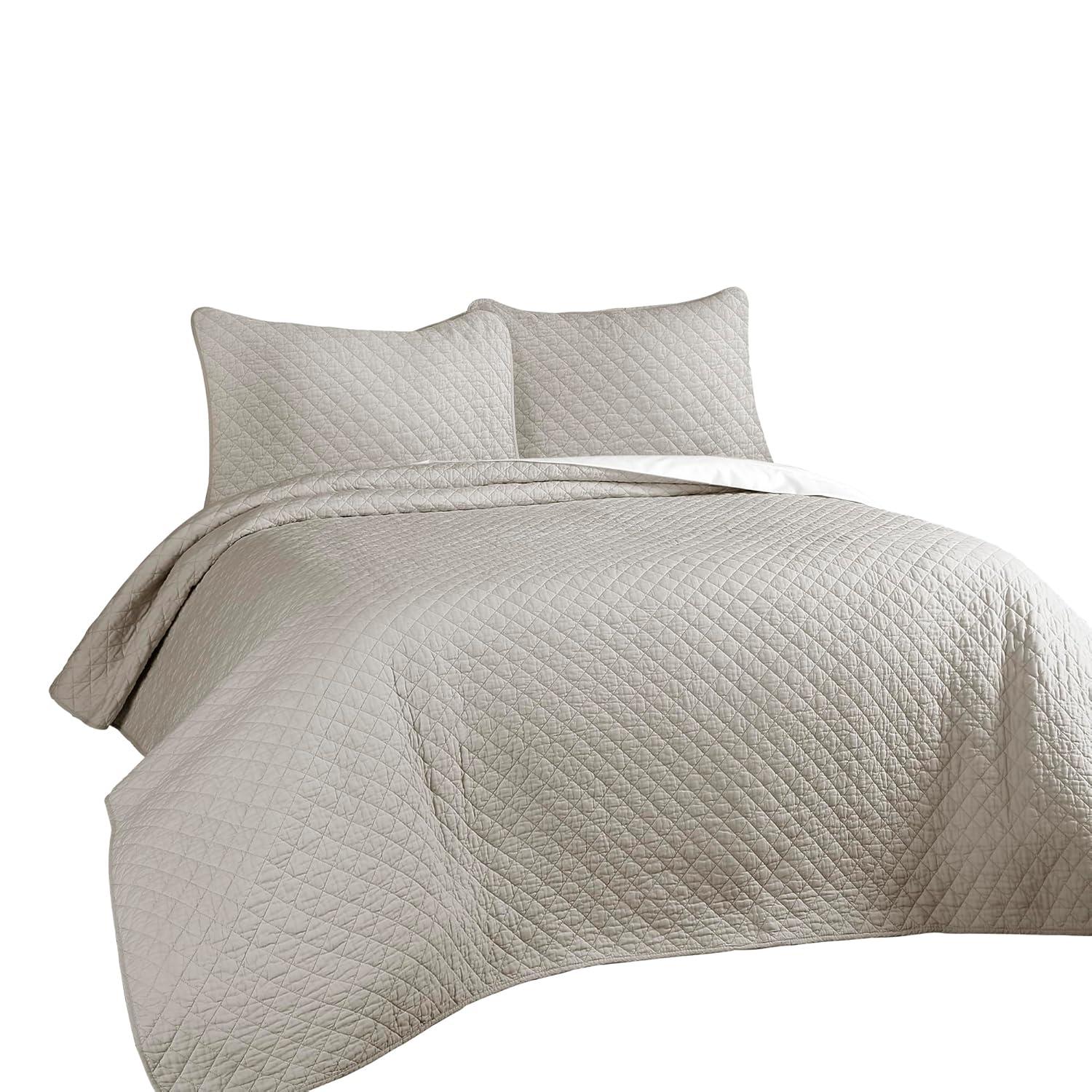 Lush Decor Ava Diamond Standard Cotton Modern & Contemporary Quilt Set