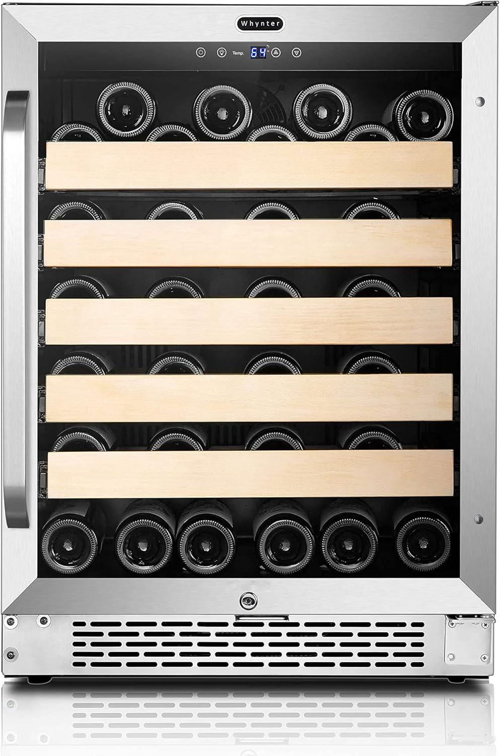 Whynter Whynter 24'' width 54 Bottle Single Zone Built-In Wine Refrigerator
