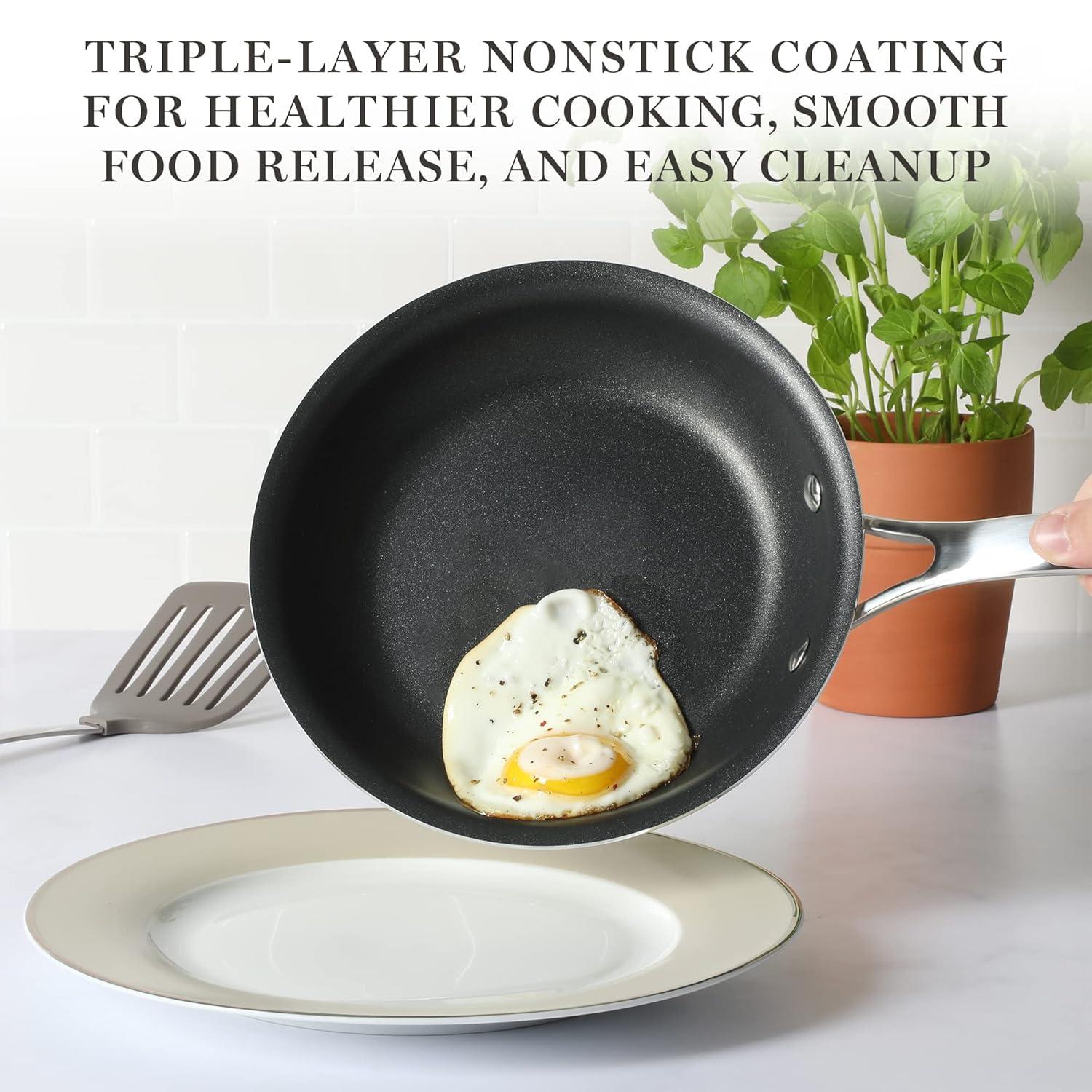 Martha Stewart Martha Stewart 10 Piece Hard-Anodized Aluminum Non Stick Cookware Set
