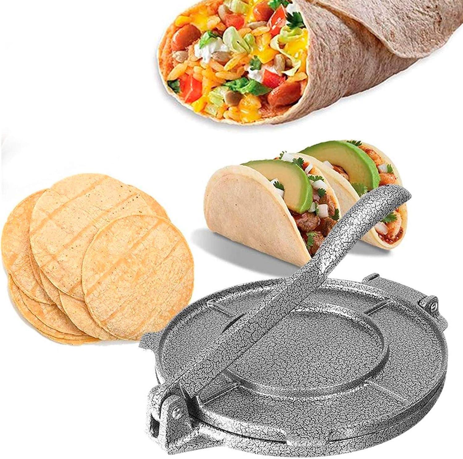 HURRISE Tortilla Maker, Pressing Tool Tortillas Press 6.5-inch tool for making chapati tortilla, tacos, burritos, pizza and dough kitchen accessories