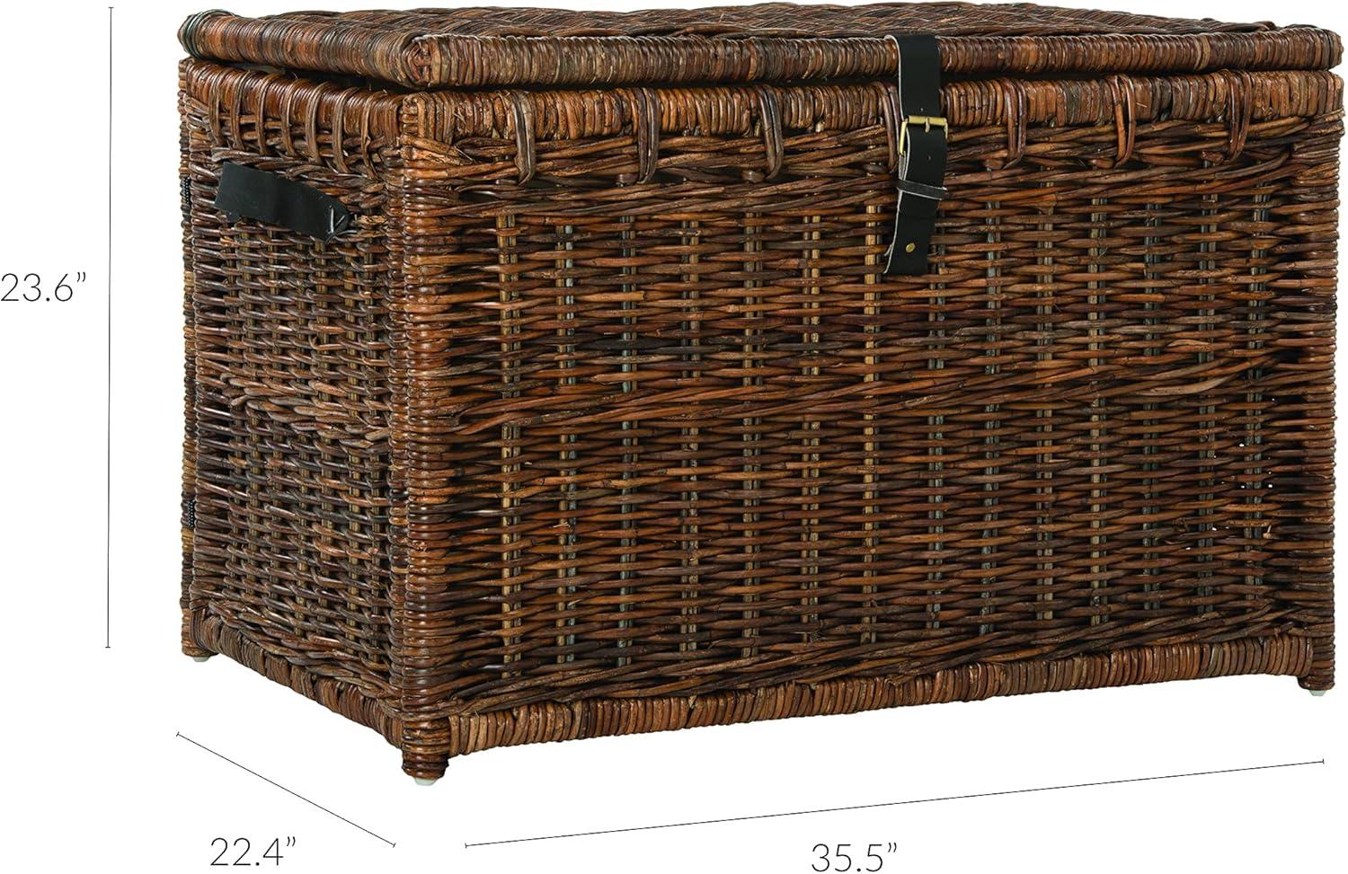 happimess Caden Wicker Trunk & Reviews | Wayfair
