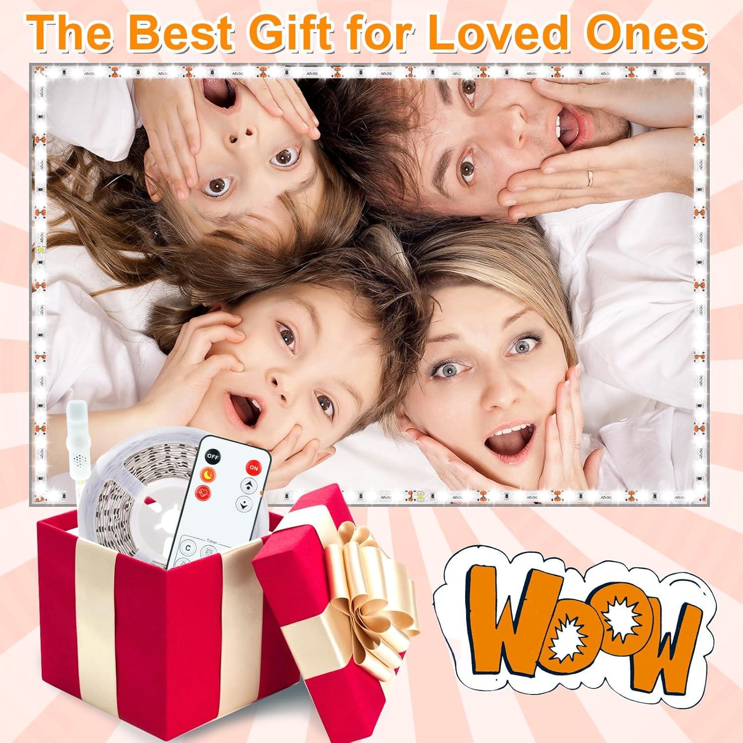 LED Vanity Mirror Lights for Makeup Dressing Table Vanity Set 13ft Flexible LED Light Strip Kit 6000K Daylight White with Dimmer and Power Supply, DIY Mirror, Mirror not Included