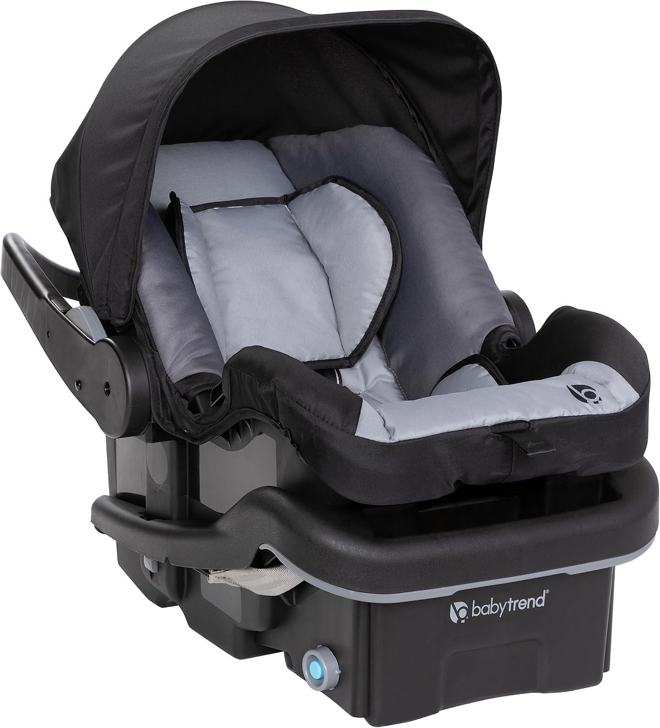 Black and Gray Modular Bassinet Stroller Travel System