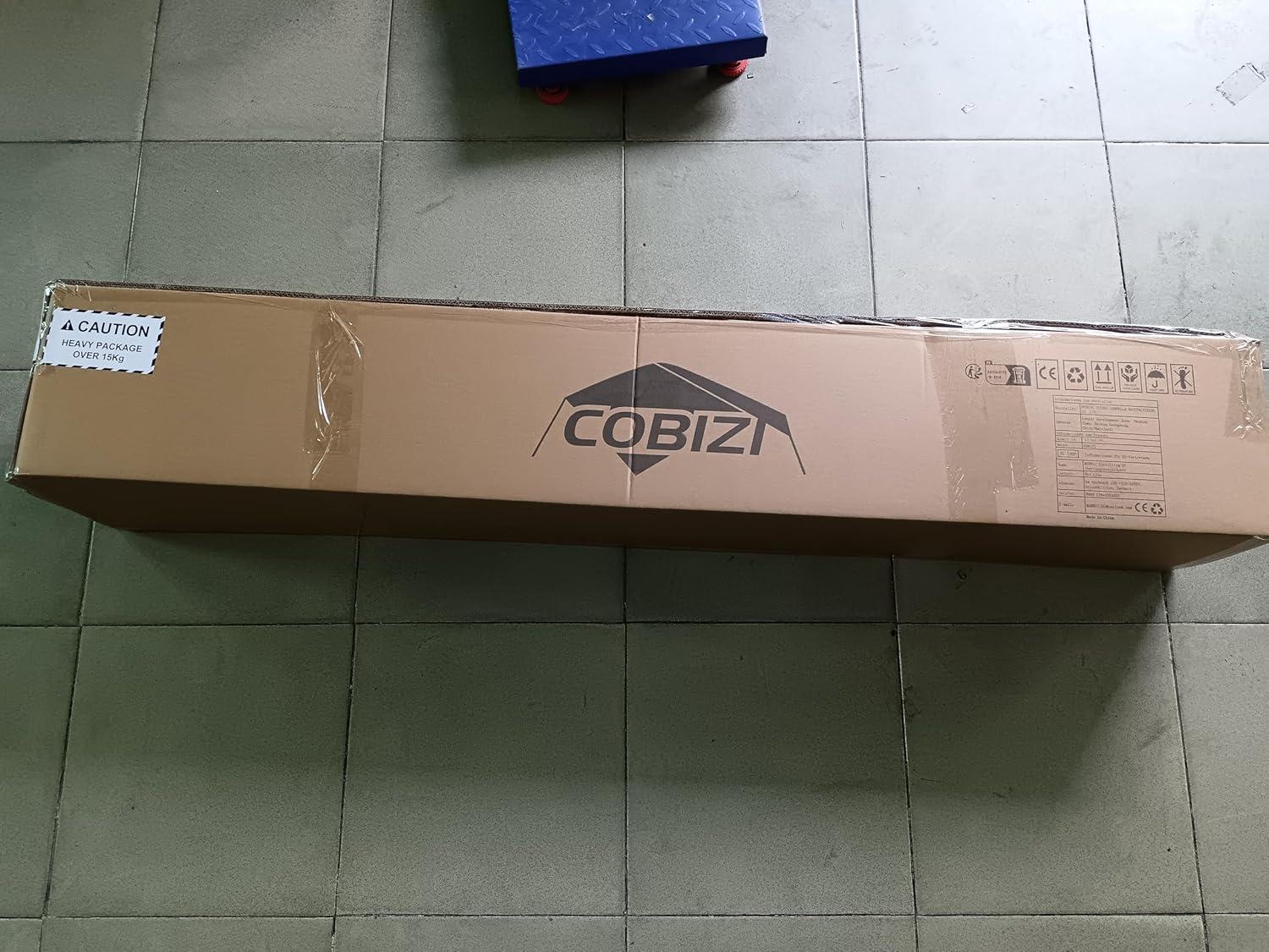 Cobizi 10x20 Canopy Tent, Heavy Duty Pop up Canopy with Sidewalls, Waterproof Easy Setup Canopy with Mosquito Netting, Outdoor Instant Screen Tents for Parties, Wedding, Backyard with Carry Bag