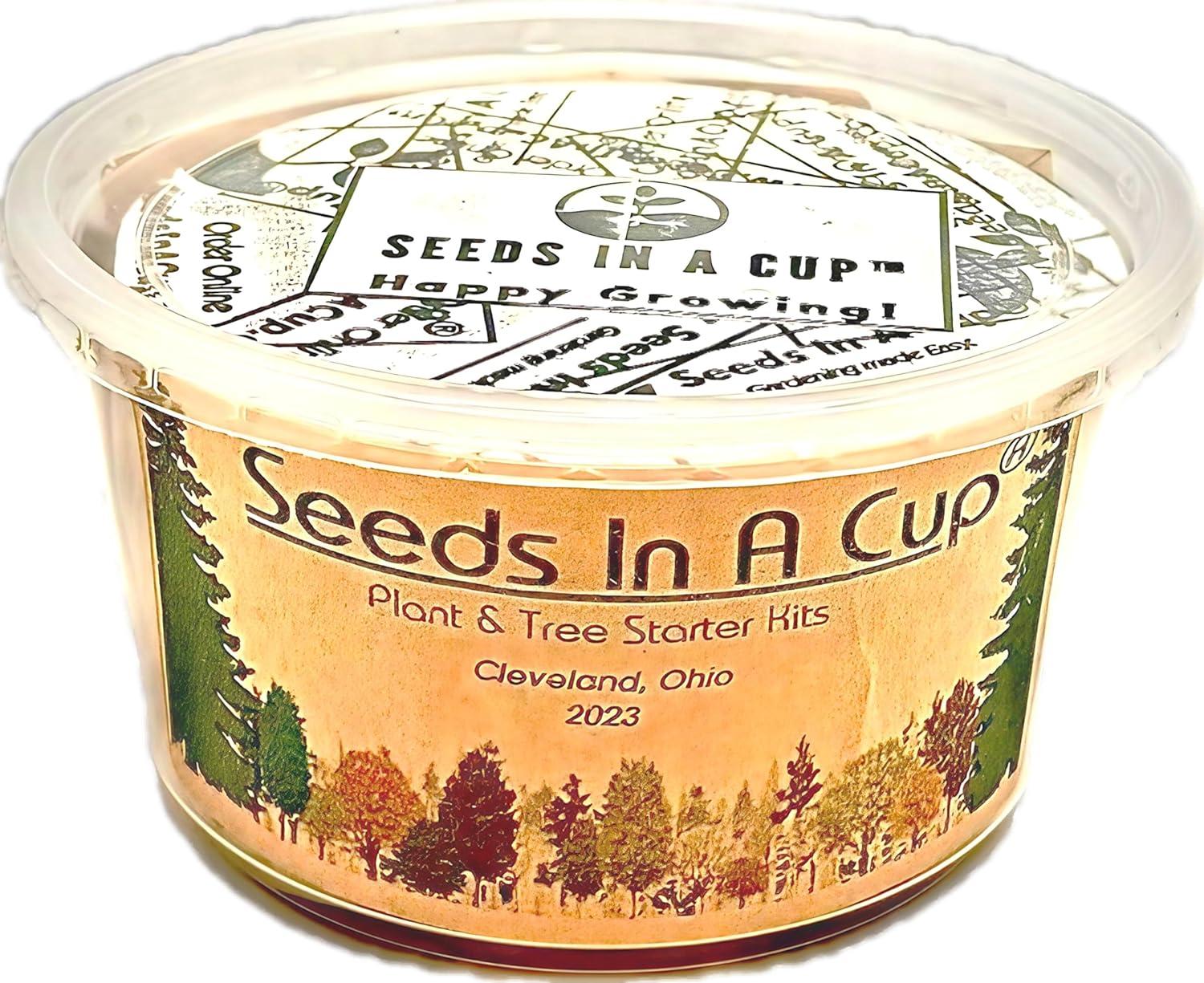 Seeds in a Cup Tree Starter Kit with Premium Soil