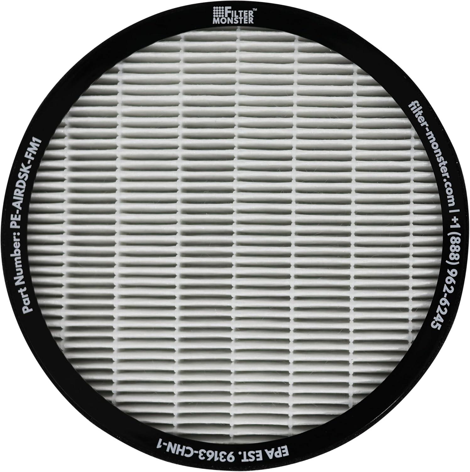 Pure Enrichment Pure Zone Halo True HEPA Air Filter: Captures Dust, Smoke, Pet Dander, Mold, Odors, Pollen, 8x8x1, 0.25 lbs